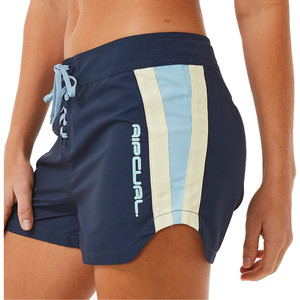 2024 Rip Curl Womens Block Party Hi Waist Boardshorts 013WBO - Navy